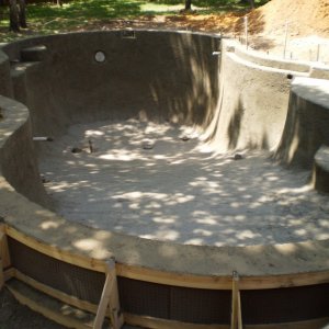view from shallow end after gunite.jpg