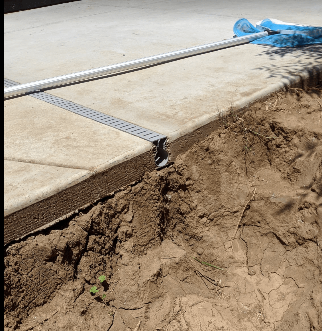 Concrete deck shop drain