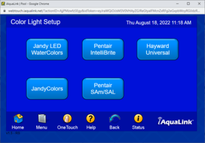 Jandy Aqualink LED Light Selection.png